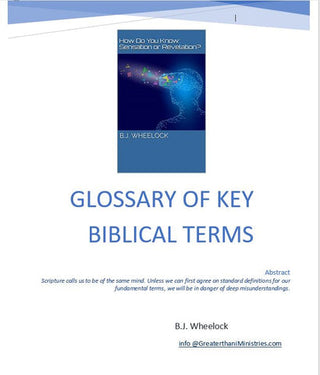 GLOSSARY OF KEY BIBLICAL TERMS - PDF