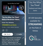 SPECIAL - 25% OFF!!   "You Are What You Think" Combo TEXTBOOKS and VIDEO SERIES